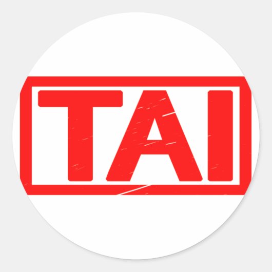 Tai Stamp Ronde Sticker (Voorkant)