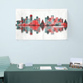 Taichung City Taiwan Skyline Spandoek (Beurs)