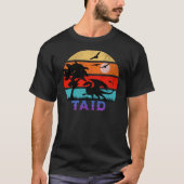 Taid Retro Sunset Dragon Grootvader T-shirt (Voorkant)