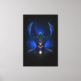 Taidushan Sai Shadow Blauw RB BLK Canvas Print