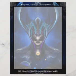 Taidushan Sai Shadow Blue Letterhead Briefhoofd