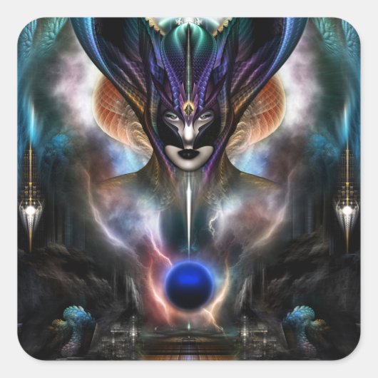 Taidushan Sai Spirit Power WD Vierkante Sticker (Voorkant)