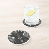 Taidushan Sai TOT Dessous de verre en grès noir Su (Côté)