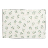 Taie d'oreiller à motif botanique Eucalyptus Boho (Dos-gauche)