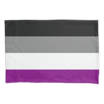 Taie d'oreiller asexuelle de drapeau