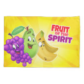 Taie d'oreiller avec le fruit de la bande dessinée (Dos)