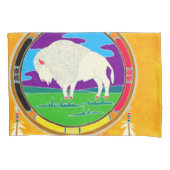 Taie d'oreiller blanche de Natif américain de (devant)