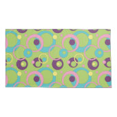 Taie d'oreiller Cercles Verts Funky (Dos)