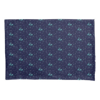 Taie d'oreiller Cerf Clair de Lune Bleu