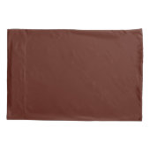 Taie d'oreiller couleur marron Hex 54160A (Dos)
