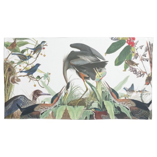 Taie d'oreiller de faune d'Audubon d'oiseaux (devant)