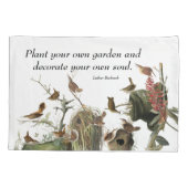 Taie d'oreiller de jardin de faune d'oiseaux de (Dos)