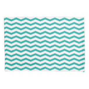 Taie d'oreiller de motif de zigzag de chevron de