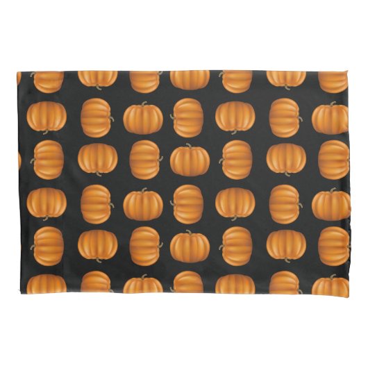 Taie d'oreiller de taille standard pour citrouille (devant-gauche)