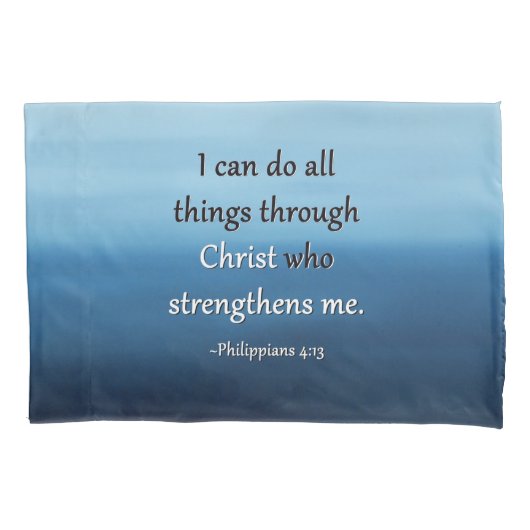 Taie d'oreiller d'écriture sainte d'air d'océan (devant)