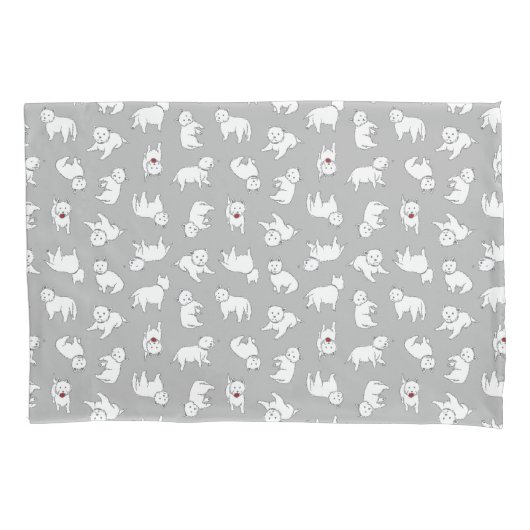 Taie d'oreiller espiègle de Westies (devant)