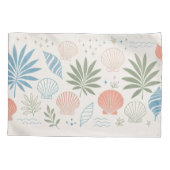 Taie d'oreiller Été Coquillage & Feuille de Palmie (Dos)
