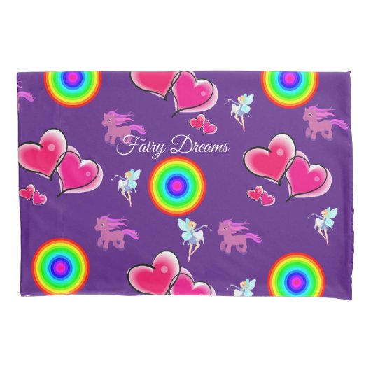 Taie d'oreiller Fairy Dreams Violet (devant)