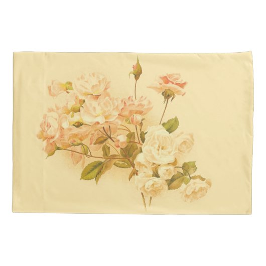 Taie d'oreiller florale de fleur rose de bouquet (Dos)