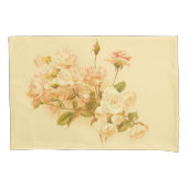 Taie d'oreiller florale de fleur rose de bouquet (devant)