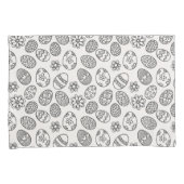 Taie d'oreiller florale élégante du motif | (devant-Droit)