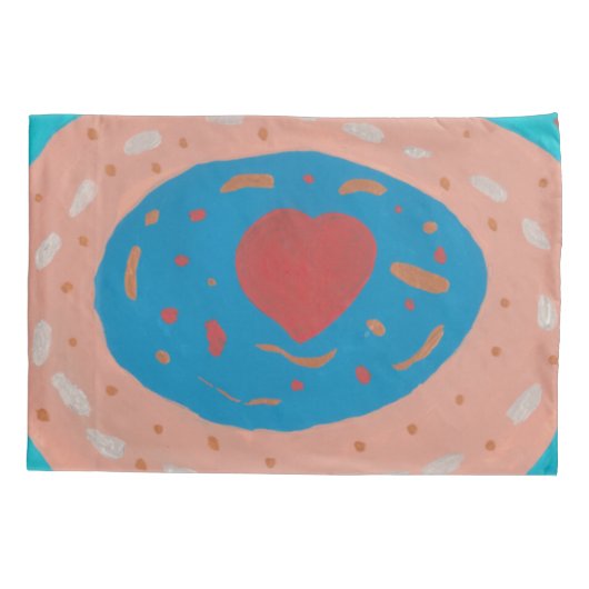 Taie d'oreiller Love Circles (Dos-gauche)