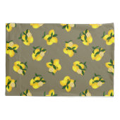 Taie d'oreiller Olive Citron (Dos)