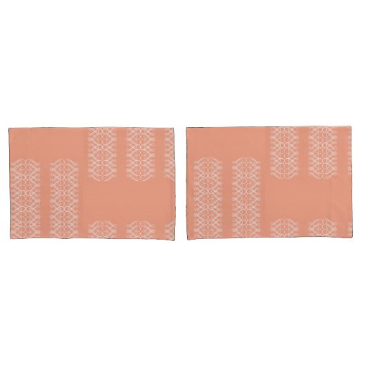 Taie d'oreiller orange pâle (devant-Set)