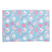 Taie d'oreiller rose et bleue simple du motif | de (devant-Droit)