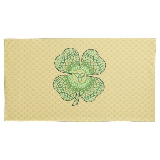 Taie d'oreiller Shamrock celtique (devant)