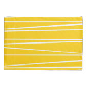 Taie d'oreiller simple à rayure espagnole jaune (Dos)