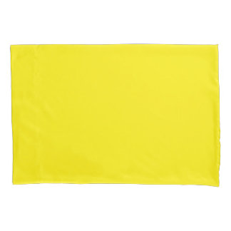 Taie d'oreiller simple classée par norme jaune