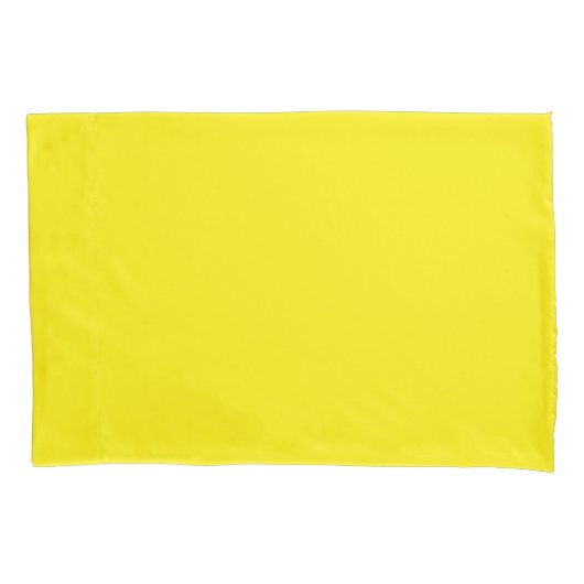 Taie d'oreiller simple classée par norme jaune (devant)