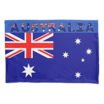 Taie d'oreiller simple de drapeau australien,