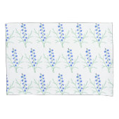 Taie d'oreiller standard blanche Bluebells (devant)