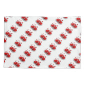 Taie d'oreiller standard simple/Coeurs (Dos)