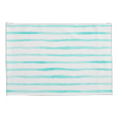 Taie d'oreiller Turquoise Stripes Alive (Dos-Droit)