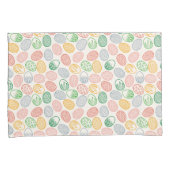 Taie d'oreiller vintage du motif | d'oeufs de (devant-Droit)