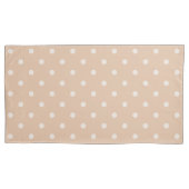 Taies d'oreiller à motif de cercles brun clair (devant-gauche)