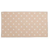 Taies d'oreiller à motif de cercles brun clair (devant-Droit)