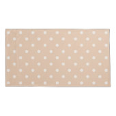 Taies d'oreiller à motif de cercles brun clair (Dos-gauche)