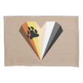 Taies d'oreiller Bear Heart Pride (devant-gauche)