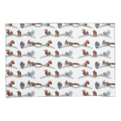 Taies d'oreiller de frénésie d'écureuil (devant-Droit)