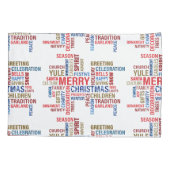 Taies d'oreiller de Joyeux Noël et de bonhomme de (Dos)