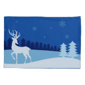 Taies d'oreiller d'illustration de renne (Dos)