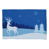 Taies d'oreiller d'illustration de renne (devant)