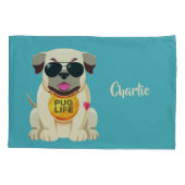 Taies d'oreiller faites sur commande de nom et de (Dos)