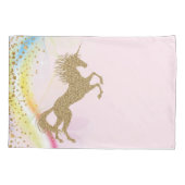 Taies d'oreiller Licorne Arc-en-Ciel (Dos)