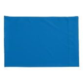Taies d'oreiller uni bleu français (Dos-Droit)