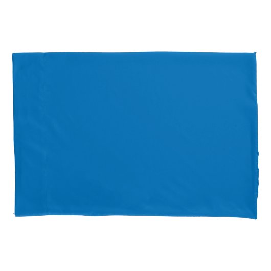 Taies d'oreiller uni bleu français (devant-gauche)